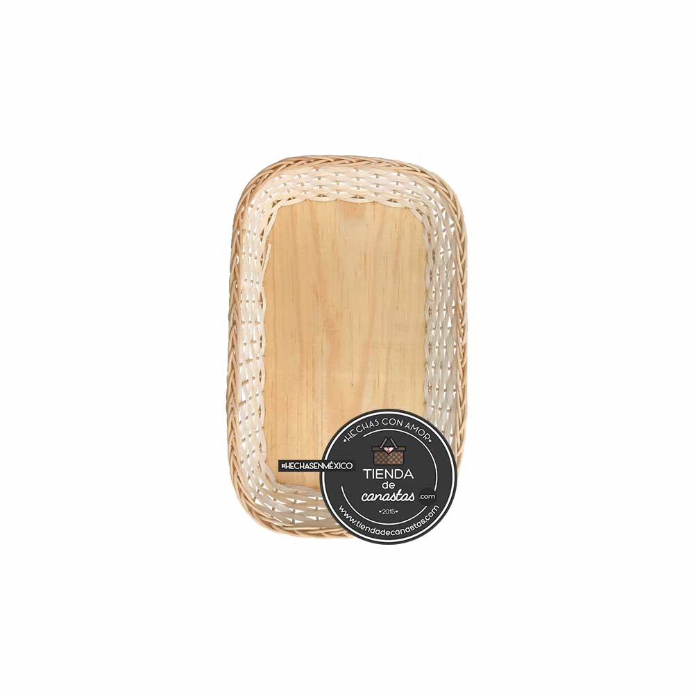 Charola Conejera Rectangular de Mimbre en Tienda de Canastas