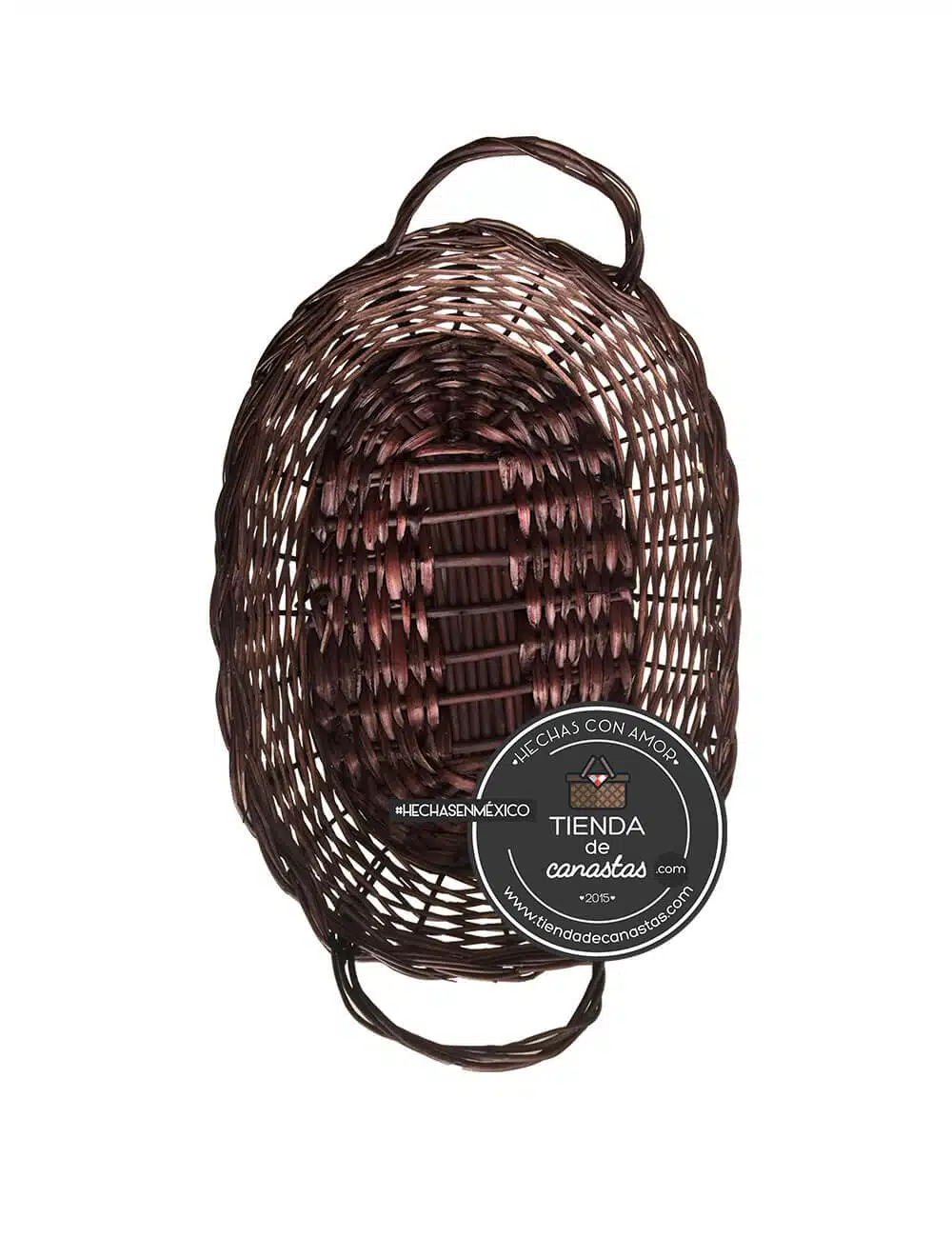 Charola Emiliano Chocolate Mediana x Tienda de Canastas