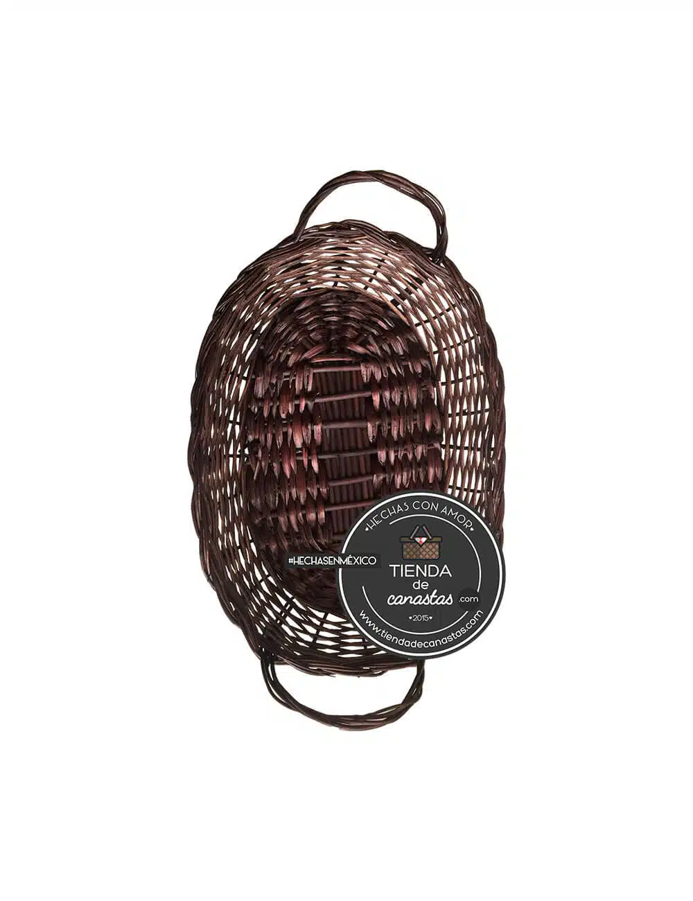Charola Emiliano Chocolate Chica x Tienda de Canastas