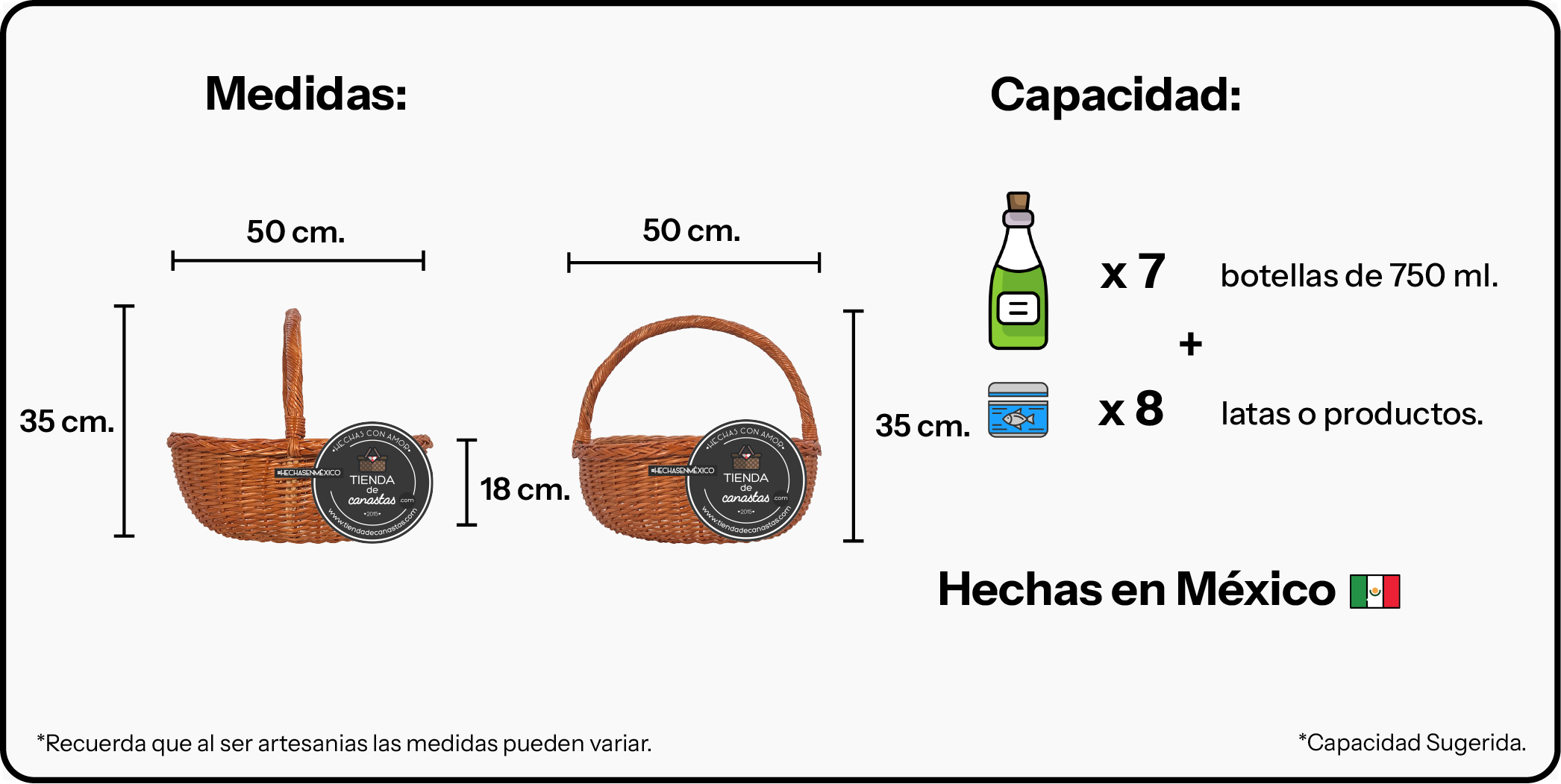 Medidas Canasta Japo Portuguesa Grande x Tienda de Canastas