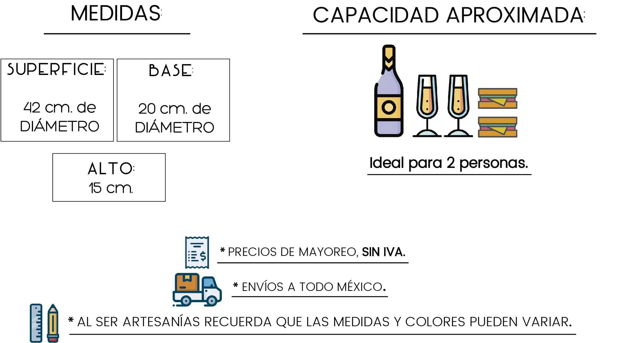 Medidas Picnic Chocolate