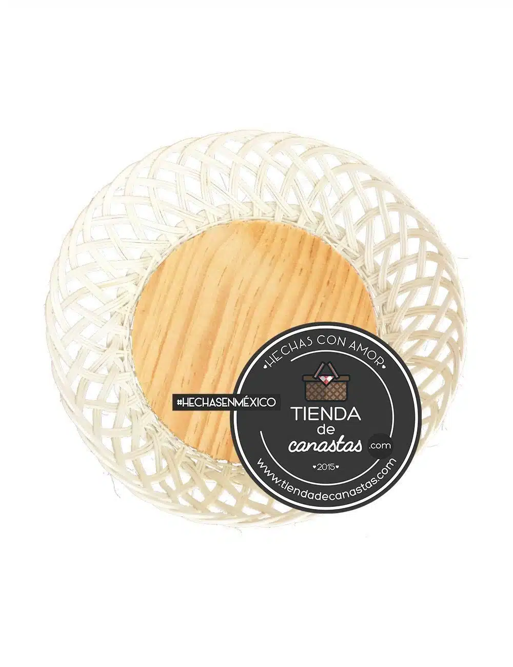 Plato de Mimbre x Tienda de Canastas
