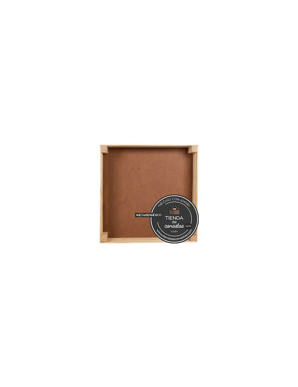 Huacal De Madera 15 x 15 cm Arriba x Tienda de Canastas