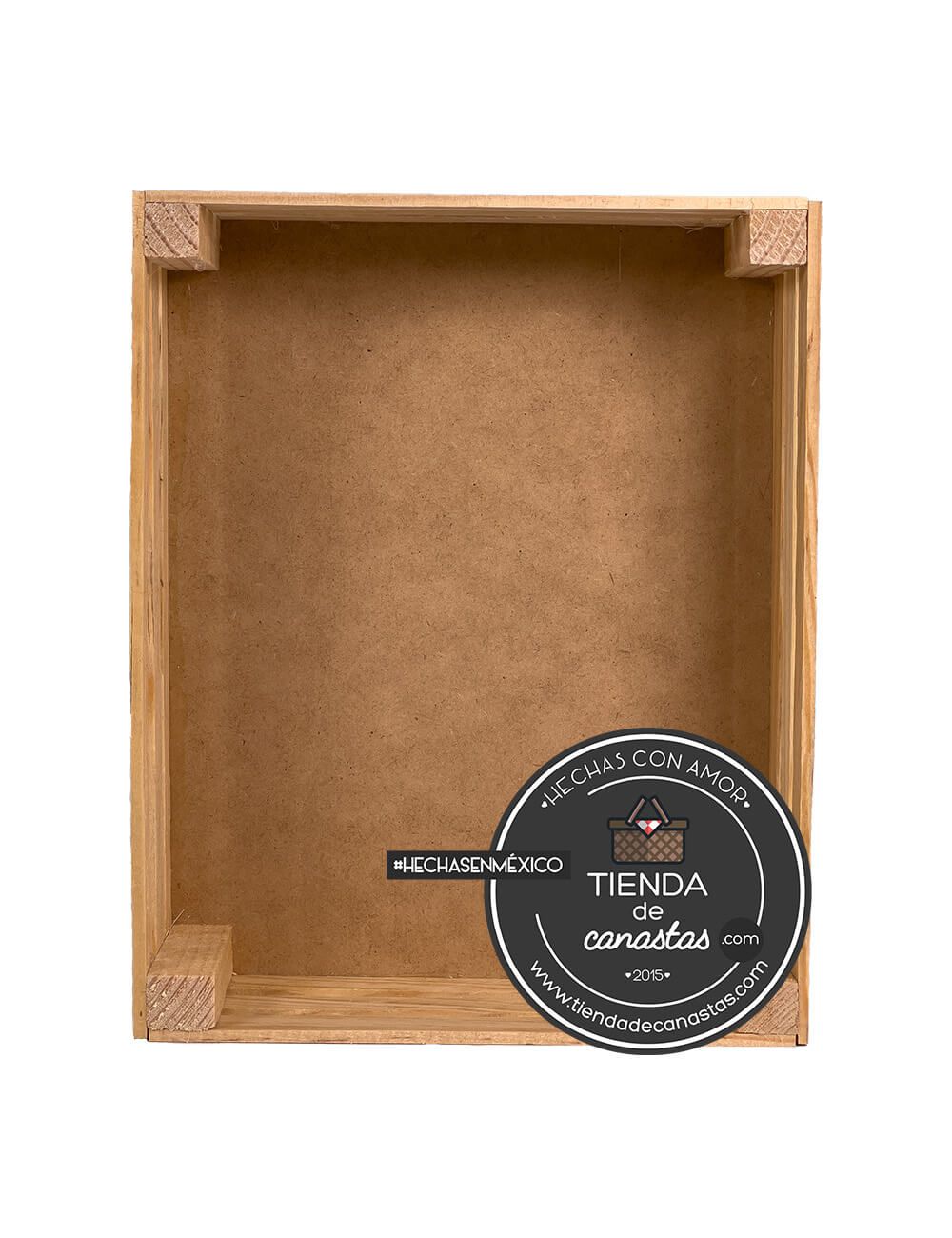 Huacal de Madera 35 x 25 cm Arriba x Tienda de Canastas