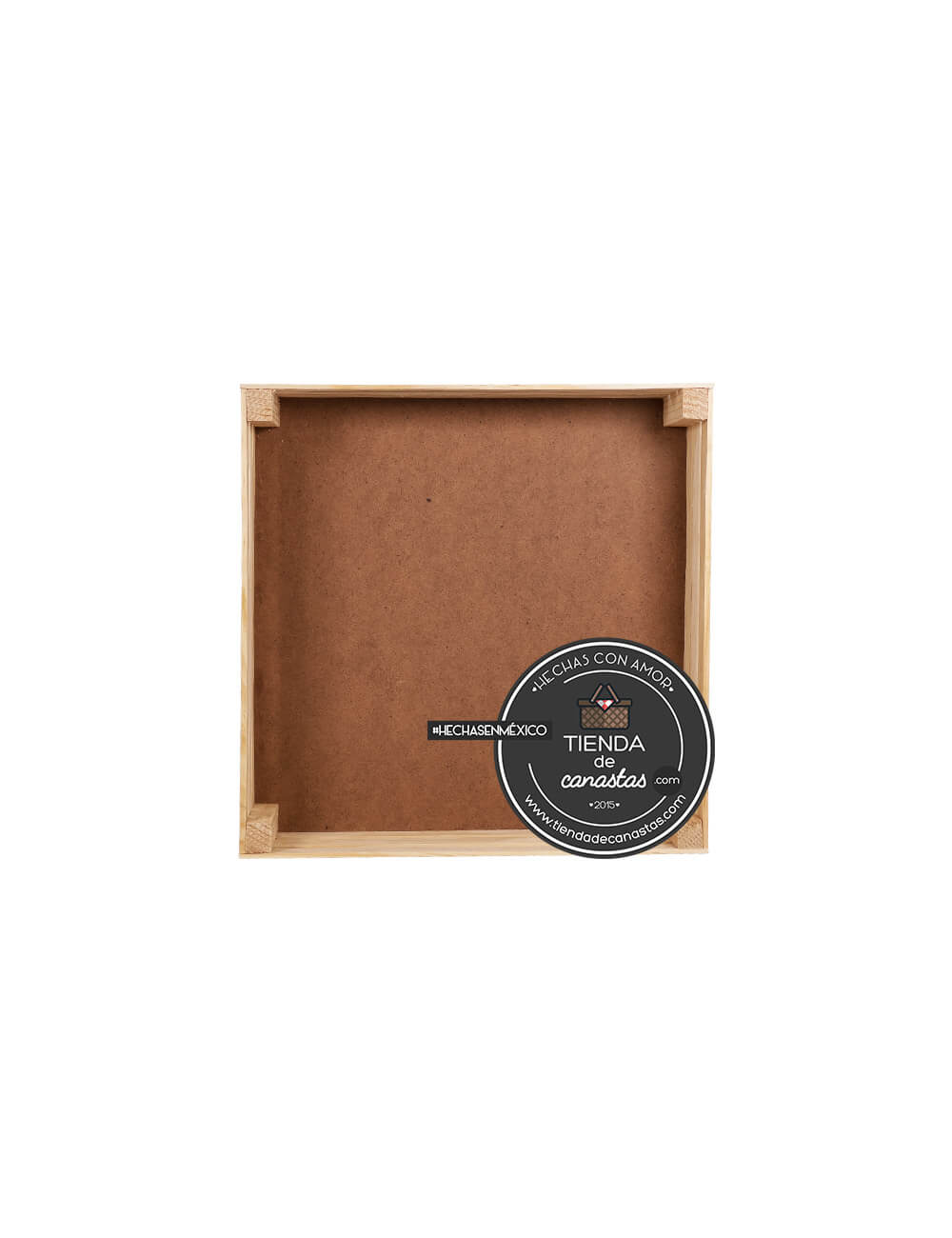 Huacal De Madera 25 x 25 cm Arriba x Tienda de Canastas