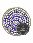 Bajo Plato de Palma Azul x Tienda de Canastas
