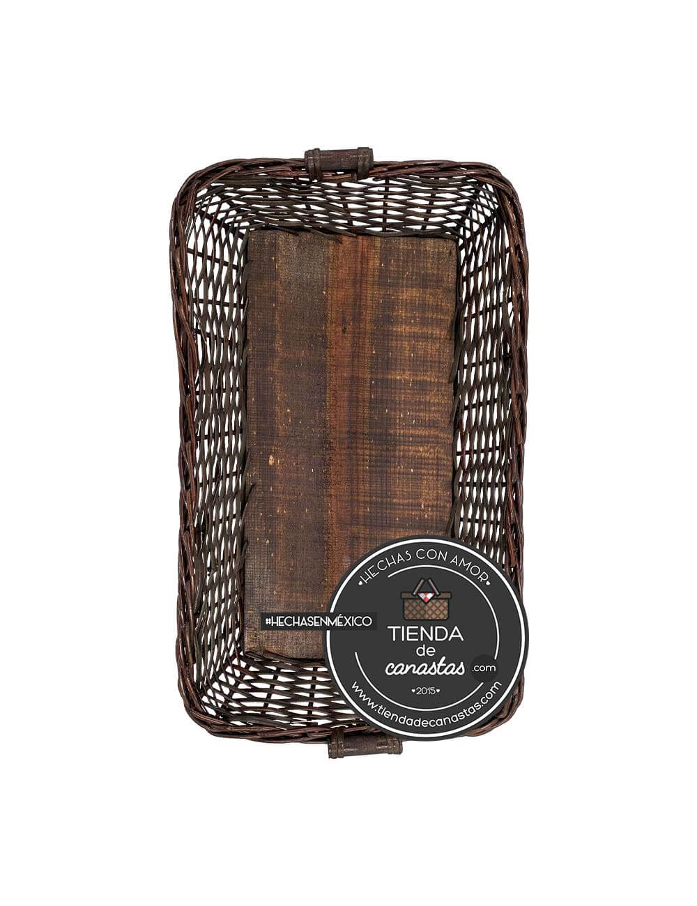 Charola Portuguesa Chocolate Mediana x Tienda de Canastas