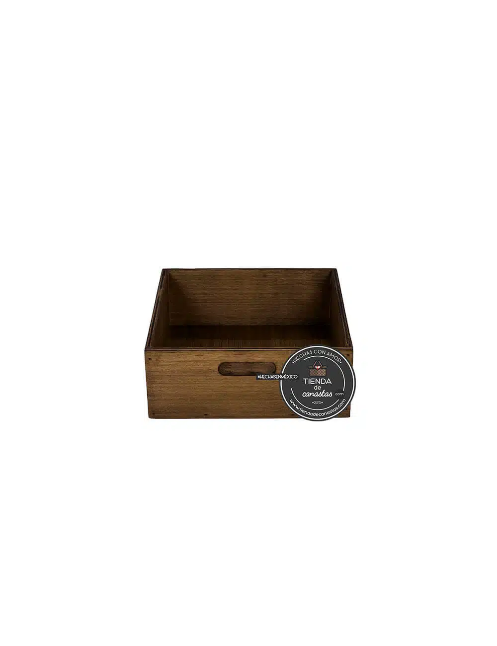 Caja Braun Cuadrada Chica ISO Frente x Tienda de Canastas