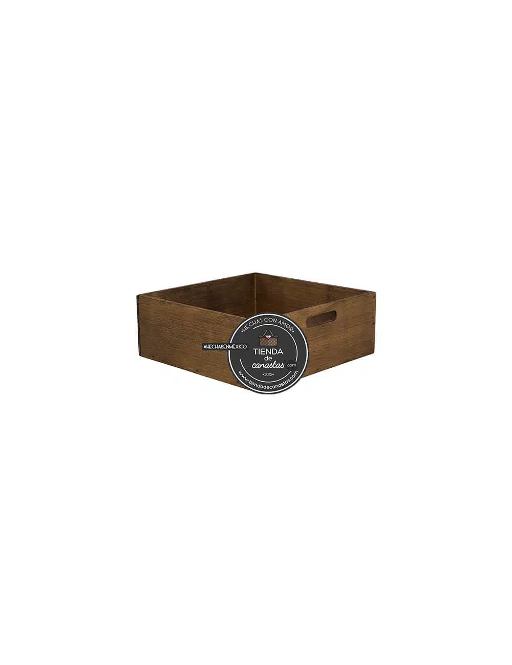 Caja Braun Cuadrada Chica x Tienda de Canastas