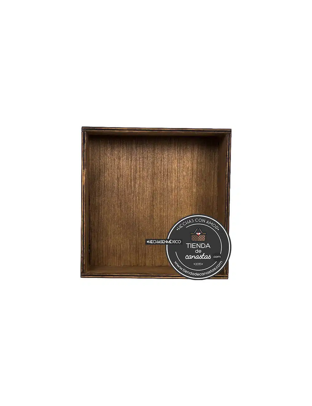 Caja Braun Cuadrada Mediana Arriba x Tienda de Canastas