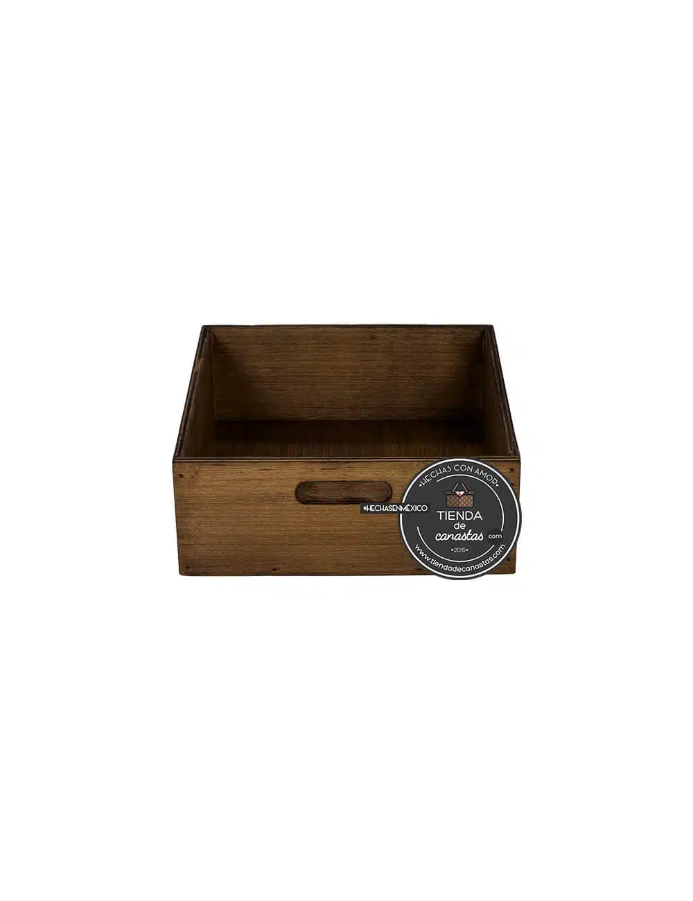Caja Braun Cuadrada Mediana ISO Frente x Tienda de Canastas