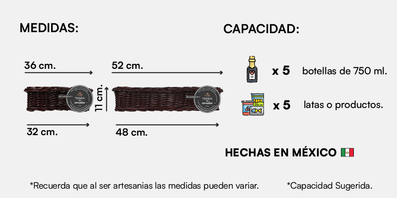 Medida Charola Box Chocolate XL.