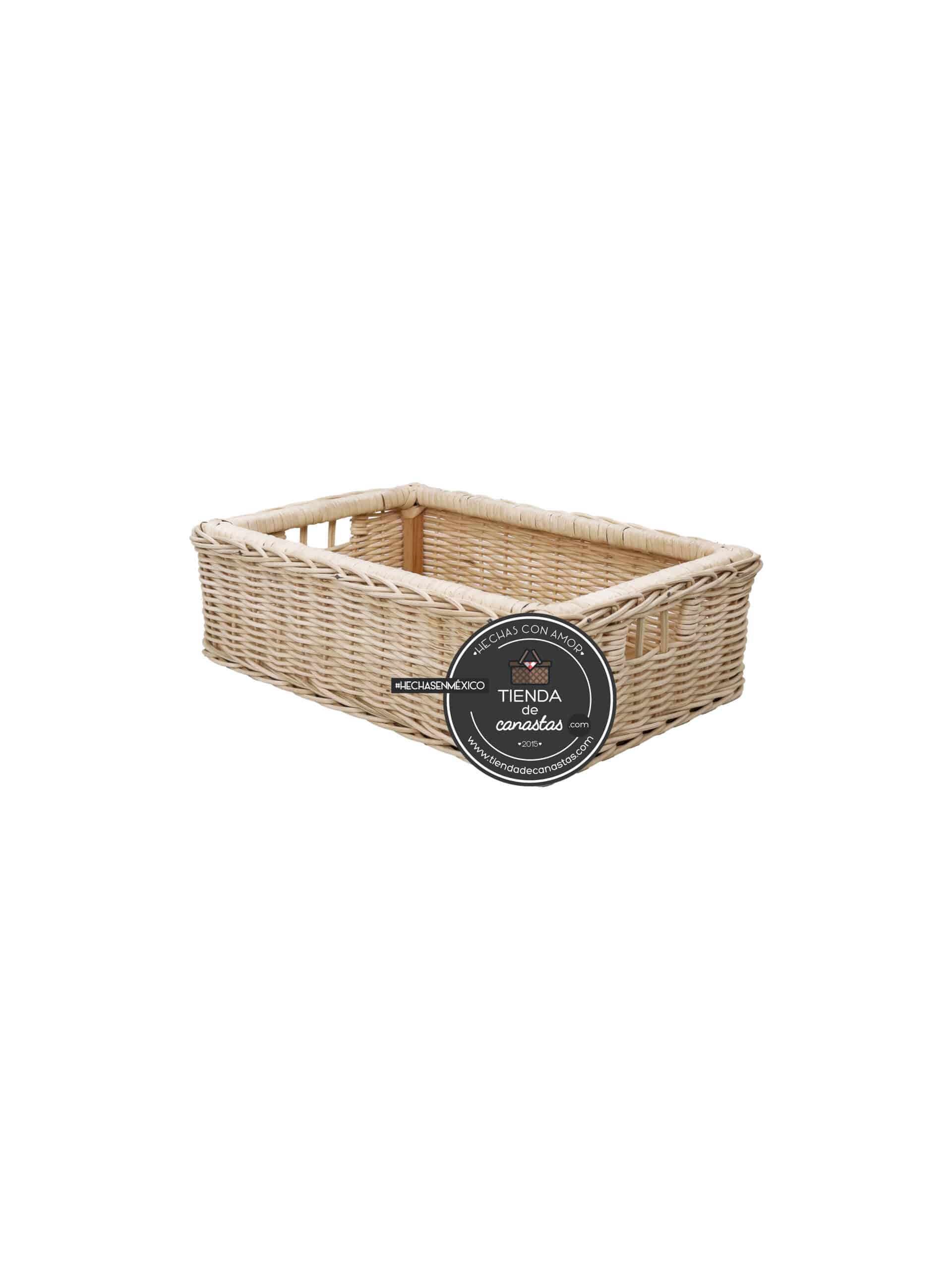Cajón Deluxe de Mimbre Chico x Tienda de Canastas