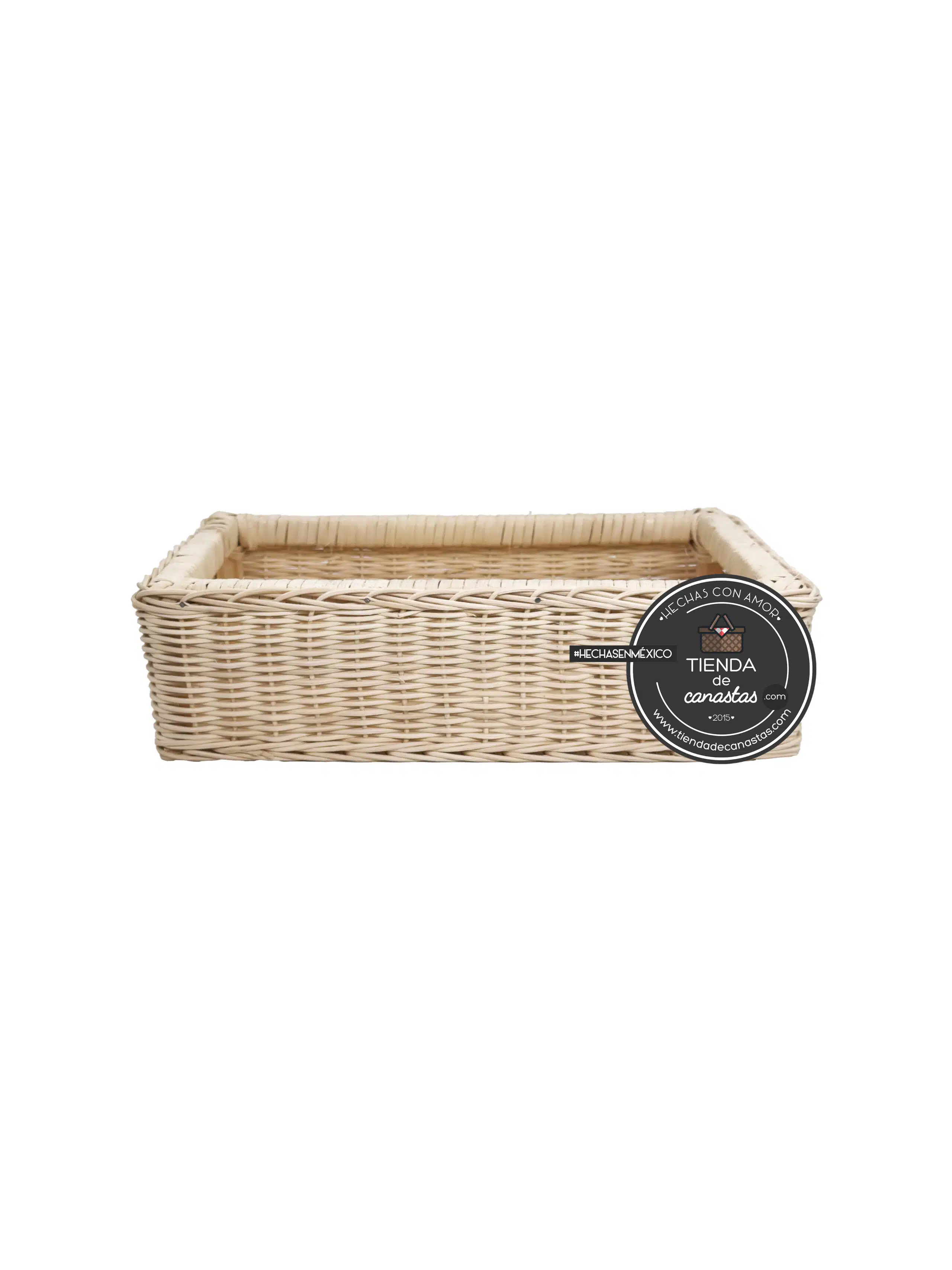 Cajón Deluxe de Mimbre Mediano Lado ISO x Tienda de Canastas