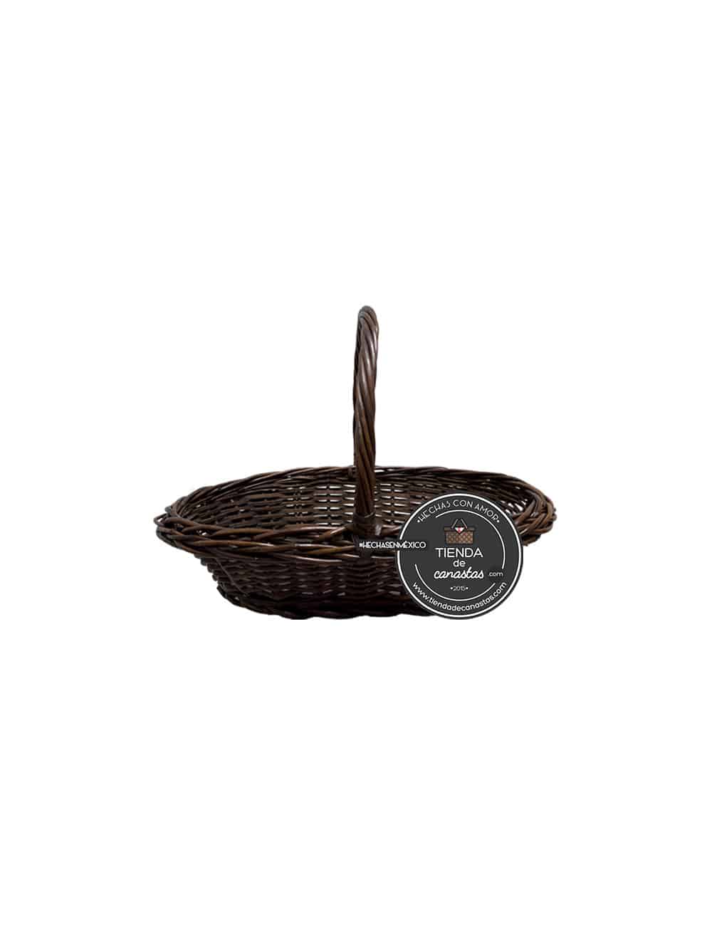 Canasta Shell Chocolate Chica x Tienda de Canastas