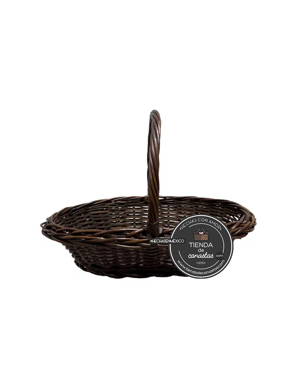 Canasta Shell Chocolate Mediana x Tienda de Canastas
