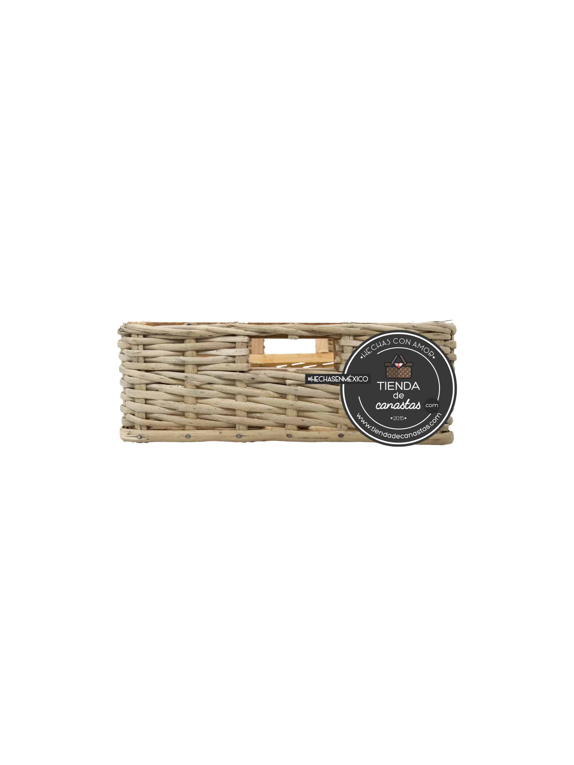 Cajón Deluxe de Jara Grande Frente x Tienda de Canastas